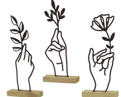 Aufsteller mit Blume HANDS