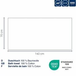 Badetuch blattgrün LADESSA