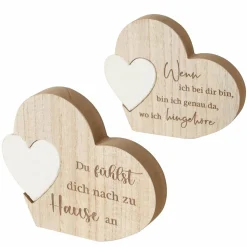Dekoaufsteller Herz ZUHAUSE