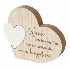 Dekoaufsteller Herz ZUHAUSE