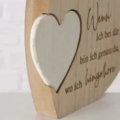 Dekoaufsteller Herz ZUHAUSE