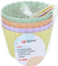 Eiscreme/Dessertschüsseln 8tlg. ALPINA