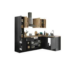 Küchenblock mit E-Geräten CORNWALL (Ecke-Apotheker) III