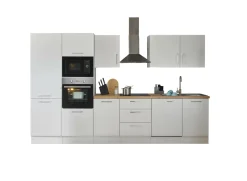 Küchenblock mit E-Geräten CORNWALL (Zeile-Backofen-Geschirrspüler-Kühlschrank-Mikrowelle) I