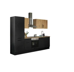 Küchenblock mit E-Geräten CORNWALL (Zeile-Geschirrspüler-Kühlschrank) III