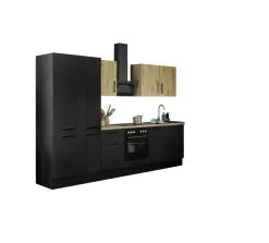 Küchenblock mit E-Geräten CORNWALL (Zeile-Kühlschrank) VI