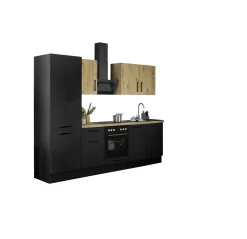 Küchenblock mit E-Geräten CORNWALL (Zeile-Kühlschrank) IV