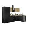 Küchenblock mit E-Geräten CORNWALL (Ecke-Kühlschrank-Apotheker) IV