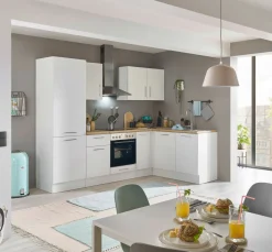 Küchenblock mit E-Geräten CORNWALL (Ecke-Kühlschrank) I