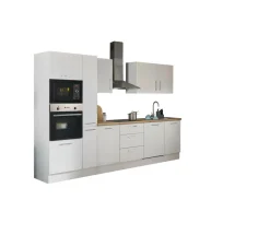 Küchenblock mit E-Geräten CORNWALL (Zeile-Backofen-Geschirrspüler-Mikrowelle-Apotheker) I