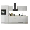 Küchenblock mit E-Geräten CORNWALL (Zeile-Backofen-Geschirrspüler-Kühlschrank-Apotheker) II