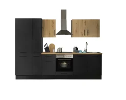 Küchenblock mit E-Geräten CORNWALL (Zeile-Kühlschrank) V