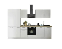 Küchenblock mit E-Geräten CORNWALL (Zeile-Geschirrspüler-Kühlschrank-Apotheker) II