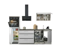 Küchenblock mit E-Geräten HASTINGS (Zeile-Hochschrank) I