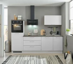 Küchenblock mit E-Geräten HASTINGS (Zeile-Hochschrank) I