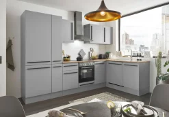Küchenblock mit E-Geräten MANCHESTER (Ecke-Kühlschrank-Apotheker) I