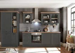 Küchen-Doppelblock mit E-Geräten JASMIN 340