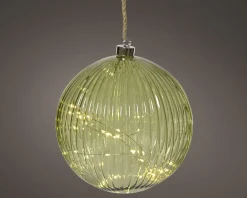 LED Glaskugel 20cm HERBST