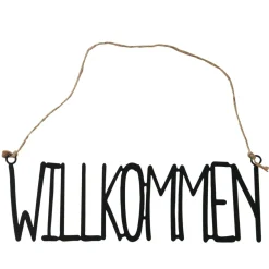 Schild Schriftzug WILLKOMMEN
