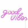 Wandobjekt Neon Schriftzug Good Vibes JJA